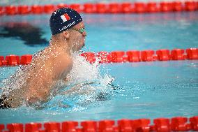 Paris 2024 - Leon Marchand At Mixed 4x100m Medley Relay