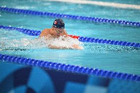 Paris 2024 - Leon Marchand At Mixed 4x100m Medley Relay