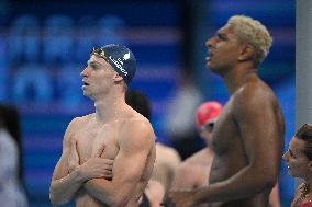 Paris 2024 - Leon Marchand At Mixed 4x100m Medley Relay