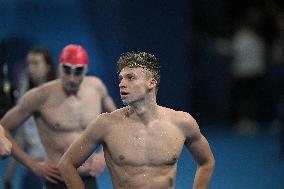 Paris 2024 - Leon Marchand At Mixed 4x100m Medley Relay