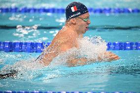 Paris 2024 - Leon Marchand At Mixed 4x100m Medley Relay