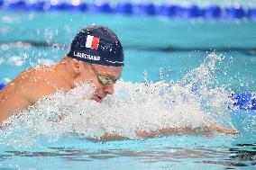 Paris 2024 - Leon Marchand At Mixed 4x100m Medley Relay