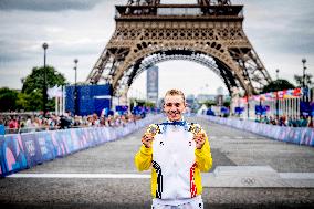 Paris 2024 - Road Race - Remco Evenepoel Wins Gold