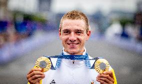 Paris 2024 - Road Race - Remco Evenepoel Wins Gold