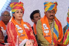 Newly Appointed Rajasthan BJP President Madan Rathore In Jaipur