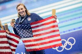 Paris 2024 - 800m Freestyle - Katie Ledecky Wins Gold