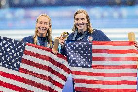 Paris 2024 - 800m Freestyle - Katie Ledecky Wins Gold