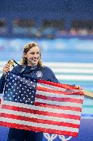 Paris 2024 - 800m Freestyle - Katie Ledecky Wins Gold