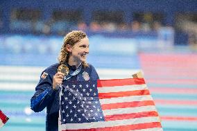 Paris 2024 - 800m Freestyle - Katie Ledecky Wins Gold