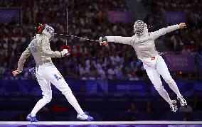 (PARIS2024) FRANCE-PARIS-OLY-FENCING