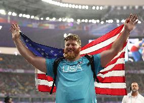 (PARIS2024) FRANCE-PARIS-OLY-ATHLETICS-SHOT PUT-MEN