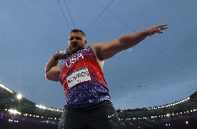 (PARIS2024) FRANCE-PARIS-OLY-ATHLETICS-SHOT PUT-MEN