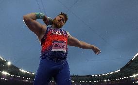 (PARIS2024) FRANCE-PARIS-OLY-ATHLETICS-SHOT PUT-MEN