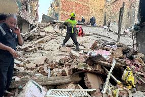 EGYPT-CAIRO-BUILDING COLLAPSE