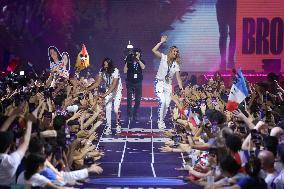 Paris 2024 - French Winners Celebrate Their Medals At The Club France