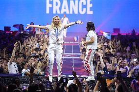 Paris 2024 - French Winners Celebrate Their Medals At The Club France