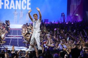 Paris 2024 - French Winners Celebrate Their Medals At The Club France