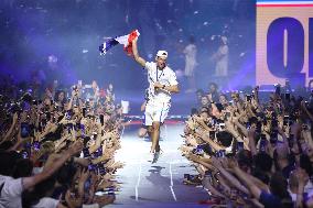 Paris 2024 - French Winners Celebrate Their Medals At The Club France