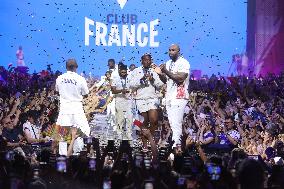 Paris 2024 - French Winners Celebrate Their Medals At The Club France