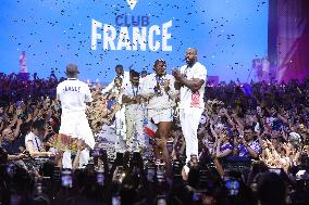 Paris 2024 - French Winners Celebrate Their Medals At The Club France