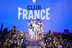 Paris 2024 - French Winners Celebrate Their Medals At The Club France