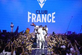 Paris 2024 - French Winners Celebrate Their Medals At The Club France