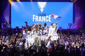 Paris 2024 - French Winners Celebrate Their Medals At The Club France