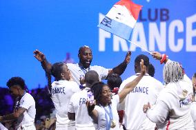 Paris 2024 - French Winners Celebrate Their Medals At The Club France