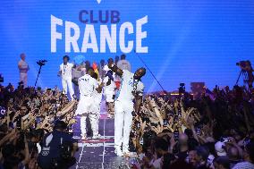 Paris 2024 - French Winners Celebrate Their Medals At The Club France