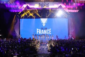 Paris 2024 - French Winners Celebrate Their Medals At The Club France