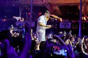 Sylvain Andre Celebrates With Supporters At The Club France