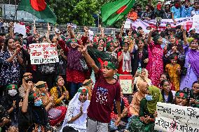 Bangladesh Unrest Students Protest