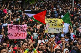 Bangladesh Unrest Students Protest