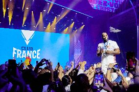 Teddy Riner Celebrate With Supporters At The Club France