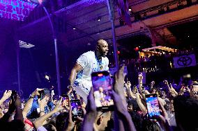 Teddy Riner Celebrate With Supporters At The Club France