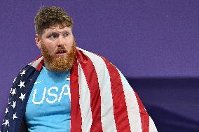 Paris 2024 - Gold medalist Ryan Crouser at Men's Shot Put Final