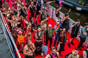 Pride Canal Parade Held In Amsterdam.