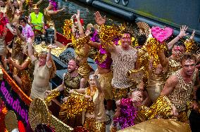 Pride Canal Parade Held In Amsterdam.