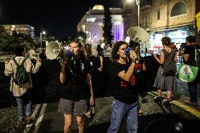 Rally for Hostage Release Near Israeli Prime Minister's Residence, Jerusalem