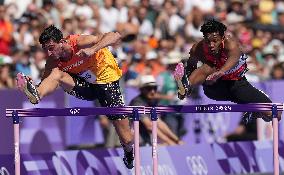 (PARIS2024) FRANCE-PARIS-OLY-ATHLETICS-110M HURDLES-MEN