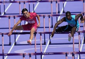 (PARIS2024) FRANCE-PARIS-OLY-ATHLETICS-110M HURDLES-MEN