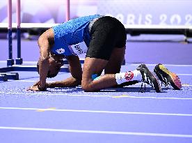 (PARIS2024) FRANCE-PARIS-OLY-ATHLETICS-110M HURDLES-MEN