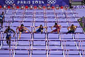 (PARIS2024) FRANCE-PARIS-OLY-ATHLETICS-110M HURDLES-MEN