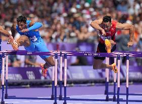 (PARIS2024) FRANCE-PARIS-OLY-ATHLETICS-110M HURDLES-MEN