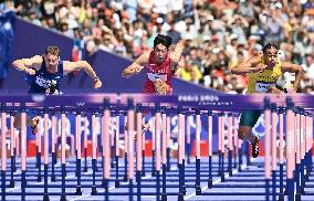 (PARIS2024) FRANCE-PARIS-OLY-ATHLETICS-110M HURDLES-MEN