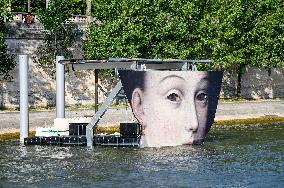 Paris 2024 - Illustration View Of The Seine By Boat