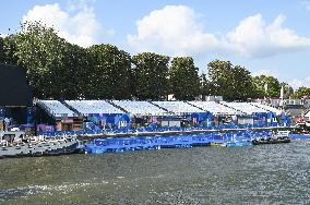 Paris 2024 - Illustration View Of The Seine By Boat