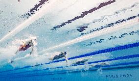 Paris 2024 - Underwater views of Olympic Swimmers