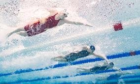 Paris 2024 - Underwater views of Olympic Swimmers