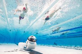 Paris 2024 - Underwater views of Olympic Swimmers